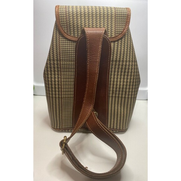Polo Ralph Lauren Houndstooth Pattern sling bag Pvc Leather Vintage Limited - Picture 6 of 16